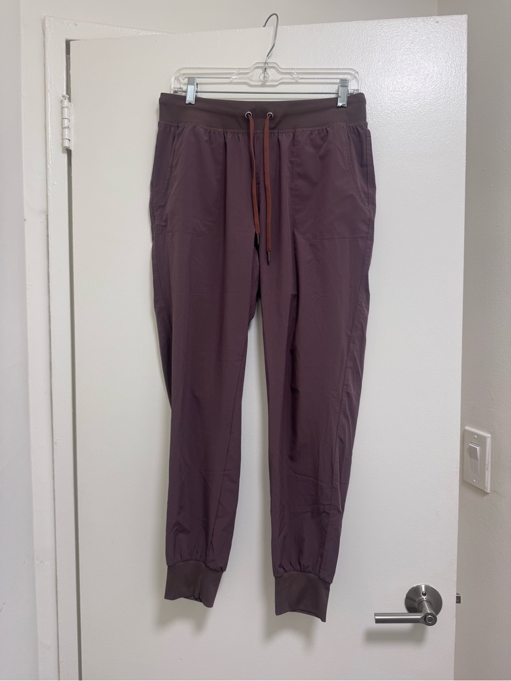 CRZ YOGA women’s cocoa Drawstring Joggers with Elastic Cuffs